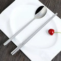 Stainless Steel Chopsticks and Spoon Cutlery Set