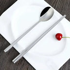 Stainless Steel Chopsticks and Spoon Cutlery Set