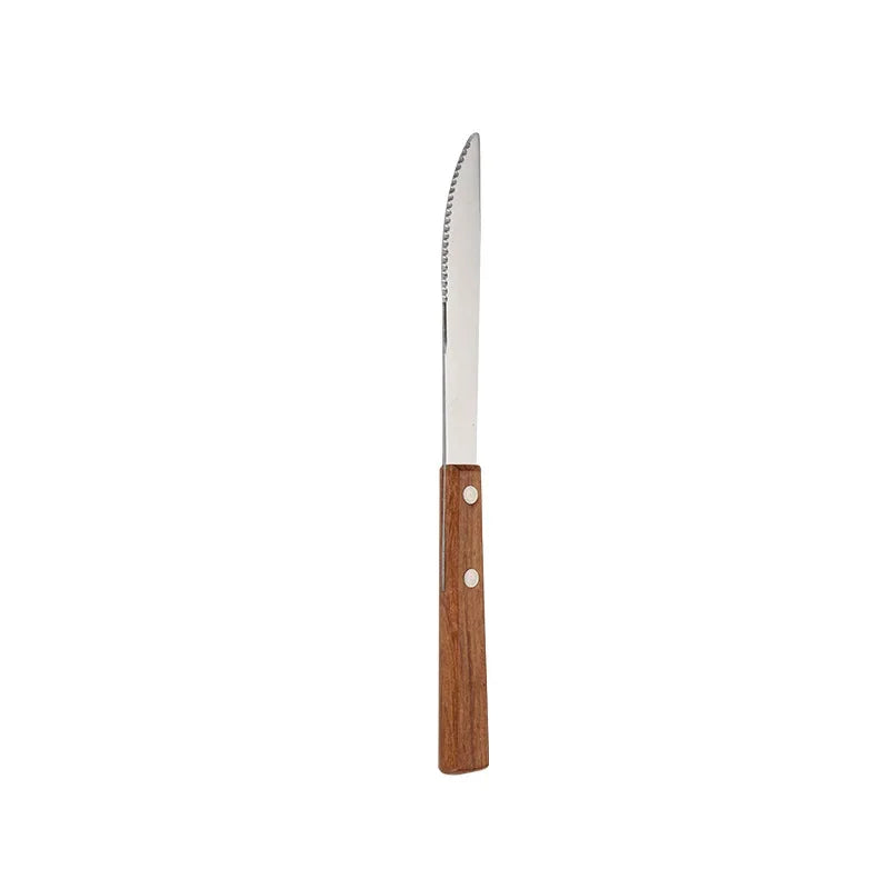 Juego de cubiertos de acero inoxidable – Tenedor, cuchara, cuchillo, palillos chinos