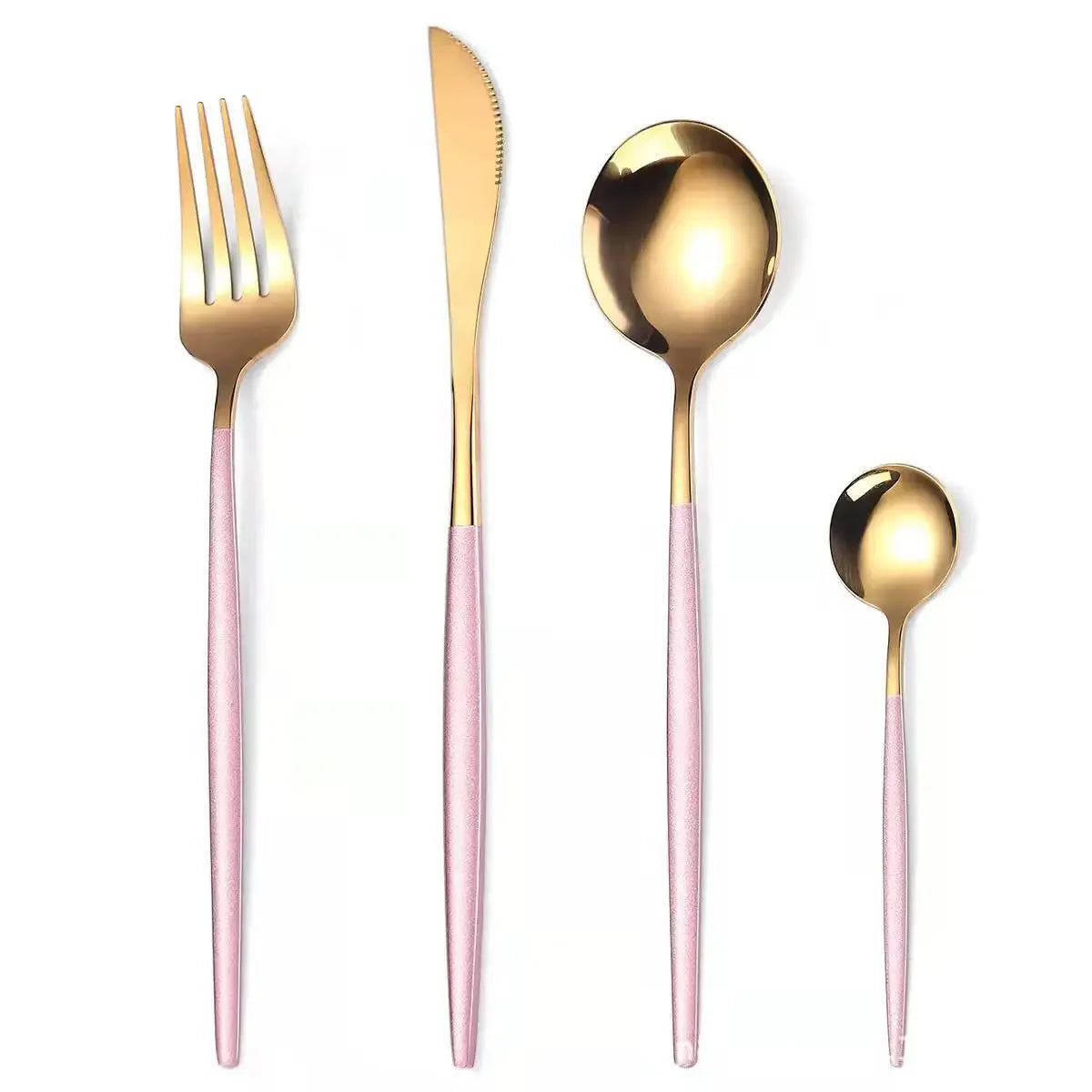 Stainless Steel Cutlery Set with Fork, Spoon, Knife & Chopsticks