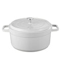 Olla de horno holandés de aluminio fundido esmaltado con tapa