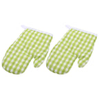 Cotton Oven Mitts - Heat-Resistant Kitchen Gloves