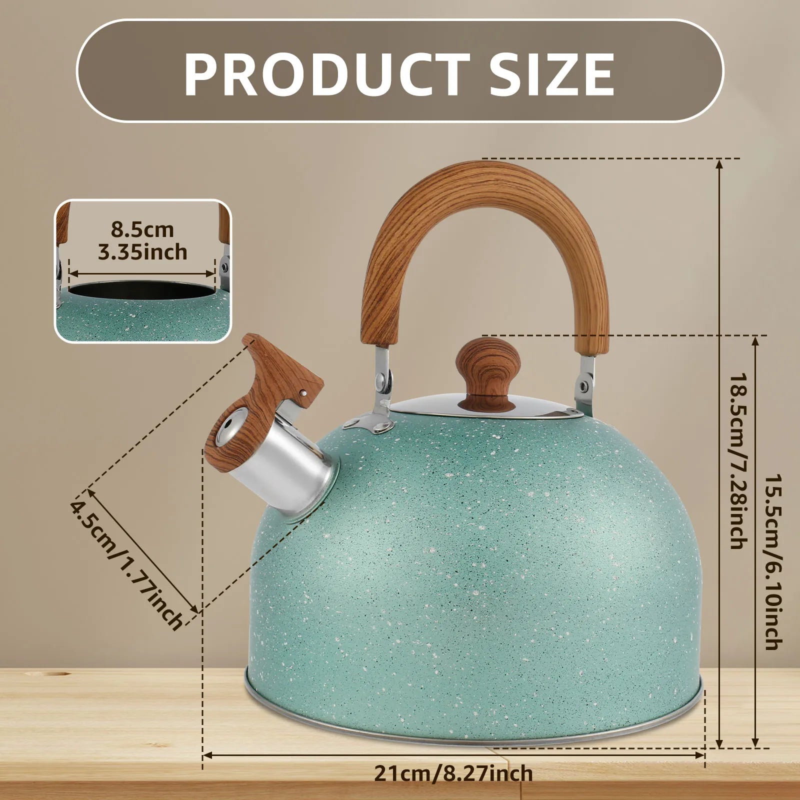 Stainless Steel Whistling Stovetop Kettle