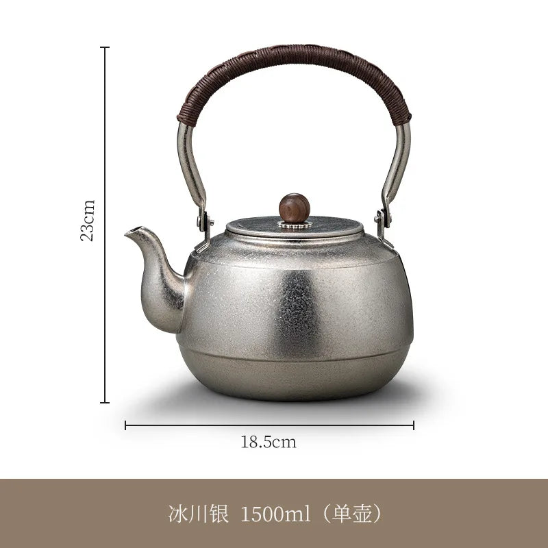 Pure Titanium Kettle with Anti-Scald Handle