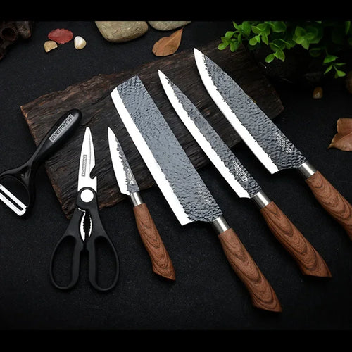 6-Piece Stainless Steel Kitchen Knife Set