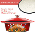 Enameled Cast Iron Dutch Oven with Lid – 33cm