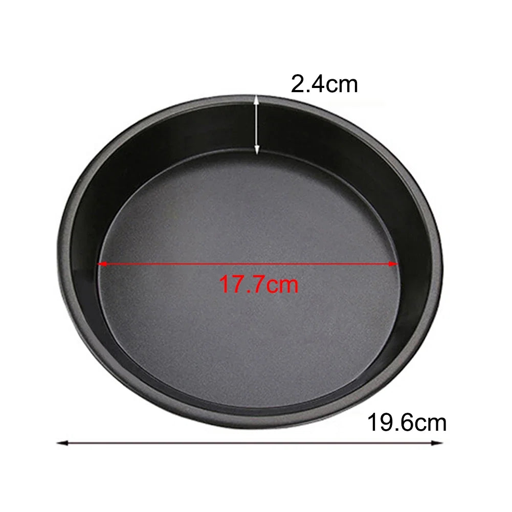 Bandeja Antiadherente de Acero al Carbono para Pizza (15–25 cm)