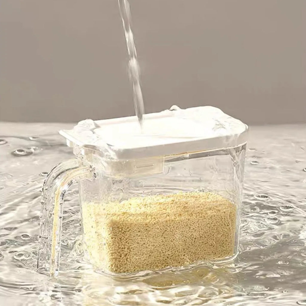 Seasoning Box with Lid and Spoon