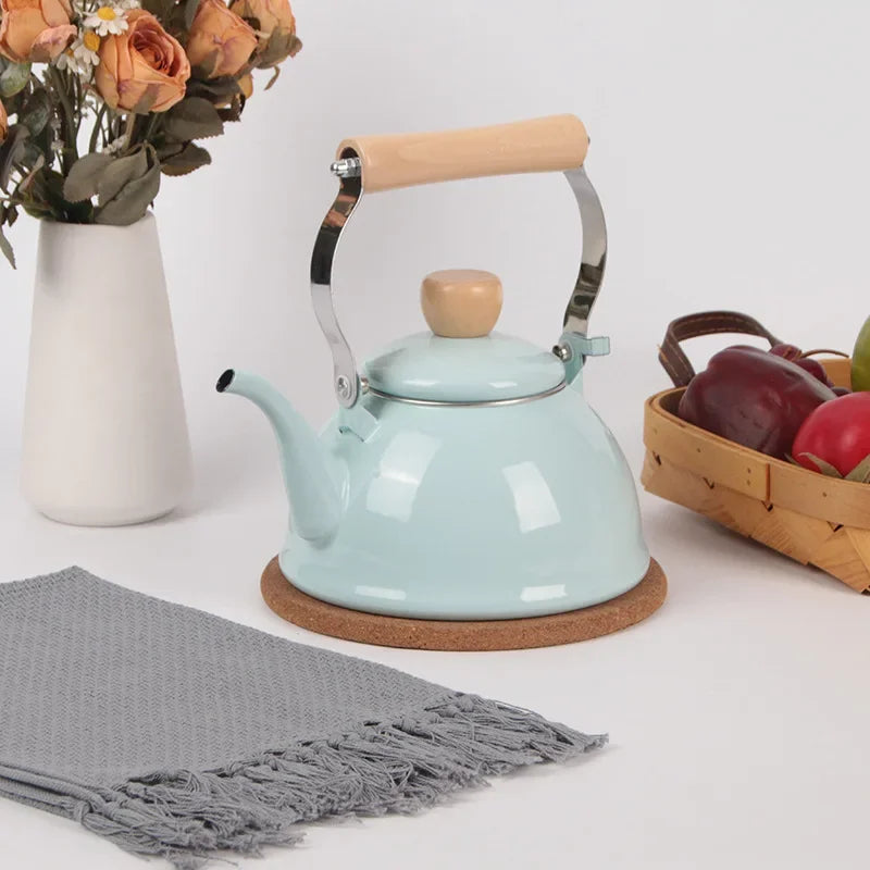 1.5L Enamel Stovetop Kettle