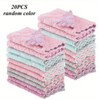 10-Pack Small Dish Washing Cloths, 9.4" x 5.5", Assorted Colors