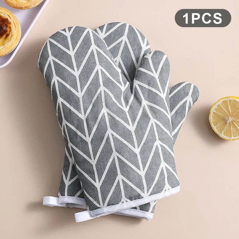 Cotton Linen Oven Mitts