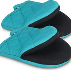 Heat Resistant Oven Mitts, Short Non-Slip Oven Gloves for Baking and Cooking
