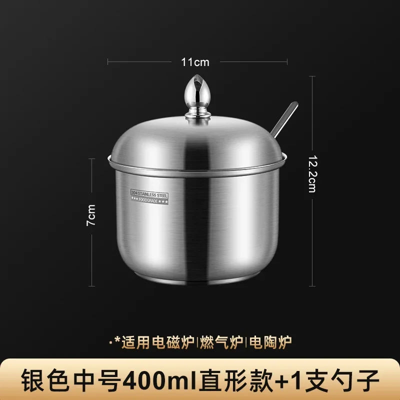 Stainless Steel Seasoning Jar with Lid