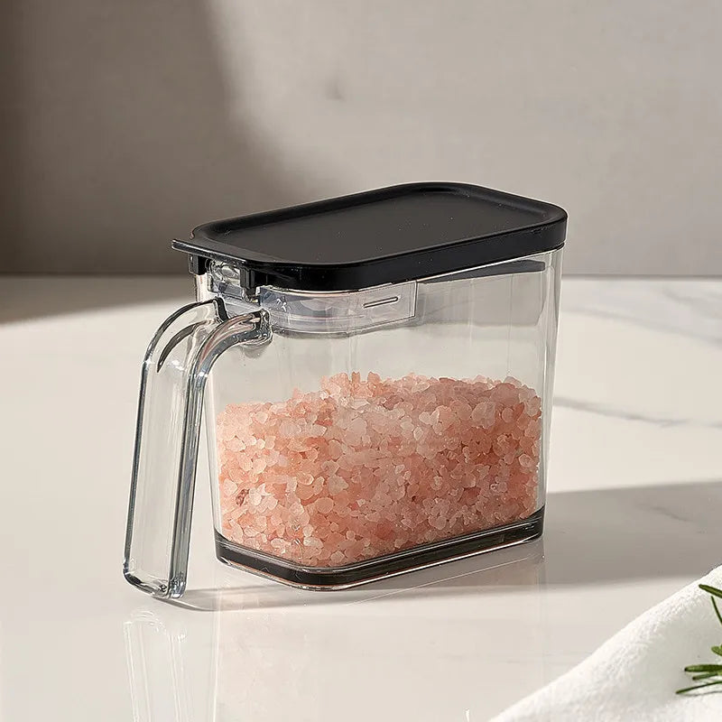Caja de condimentos con tapa y cuchara