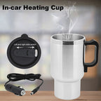 12V Car Electric Kettle – Stainless Steel, 450ml