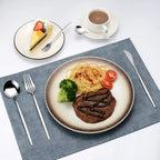 4-Piece Flatware Set with Forks, Knives, and Spoons