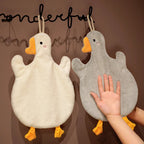 Cartoon Goose Hand Towel – Hanging Type, Quick-Dry, High Absorbency