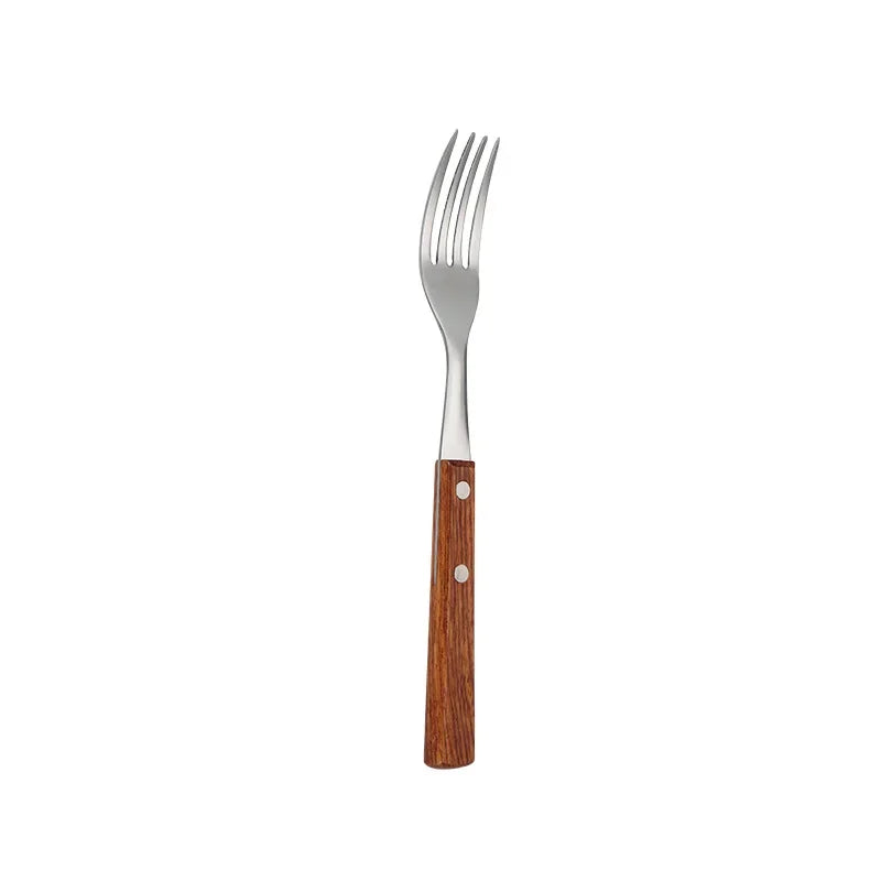 Juego de cubiertos de acero inoxidable – Tenedor, cuchara, cuchillo, palillos chinos