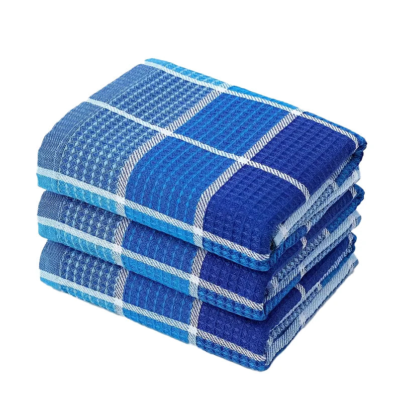 Paños de Cocina a Cuadros - Pack de 3 (38×65 cm)