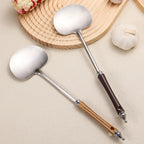 Stainless Steel Wok Spatula with Wooden Handle