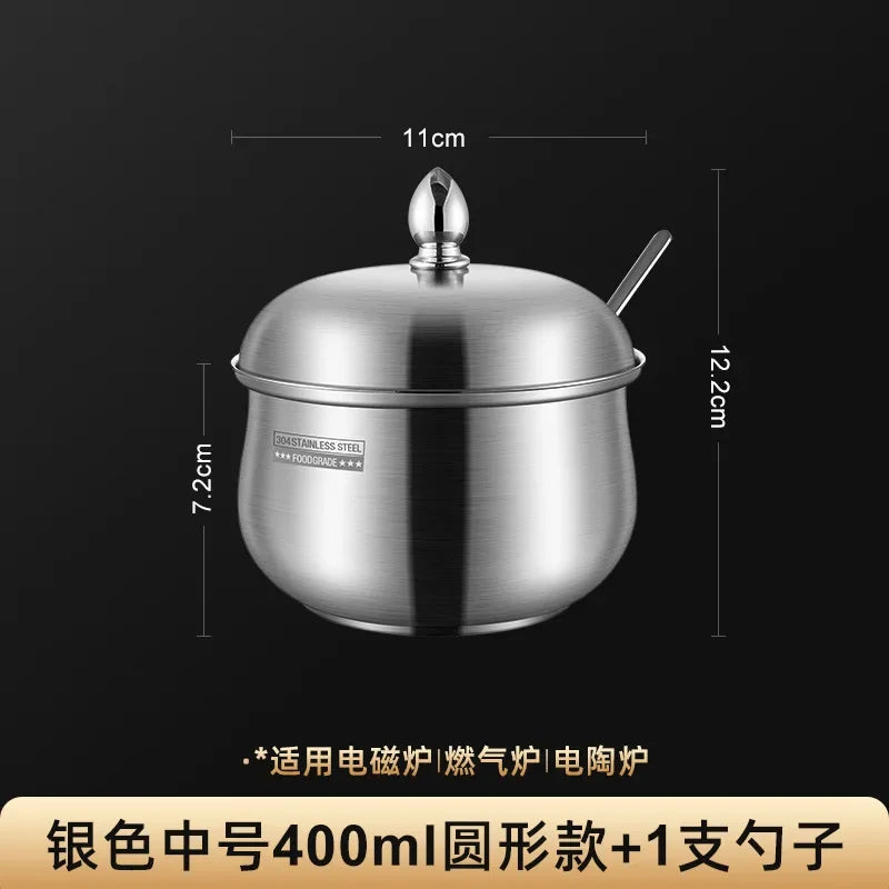 Stainless Steel Seasoning Jar with Lid