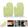 Cotton Oven Mitts - Heat-Resistant Kitchen Gloves
