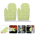 Cotton Oven Mitts - Heat-Resistant Kitchen Gloves