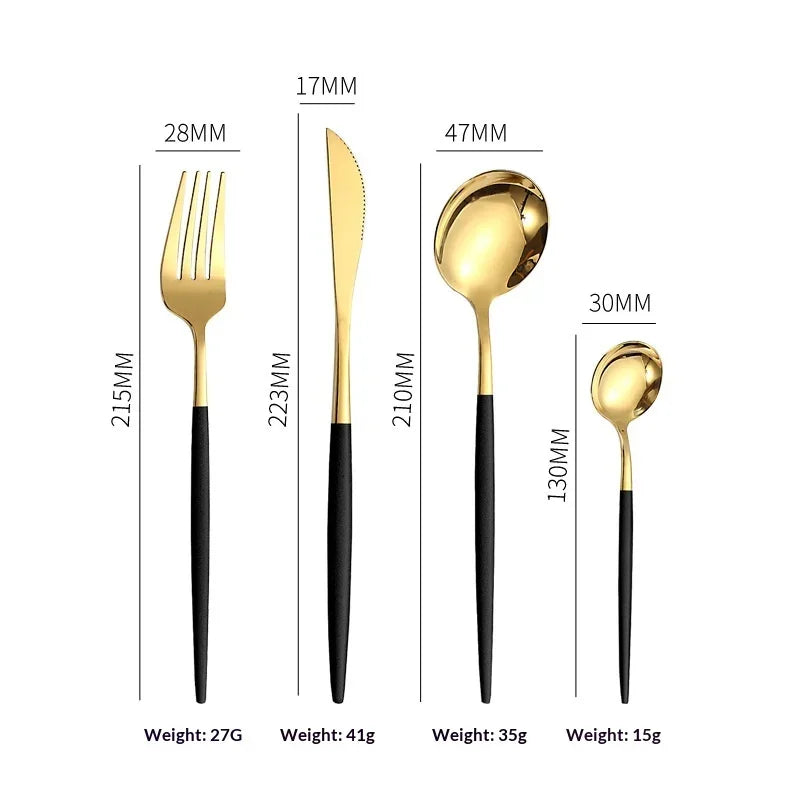 4-Piece Stainless Steel Flatware Set