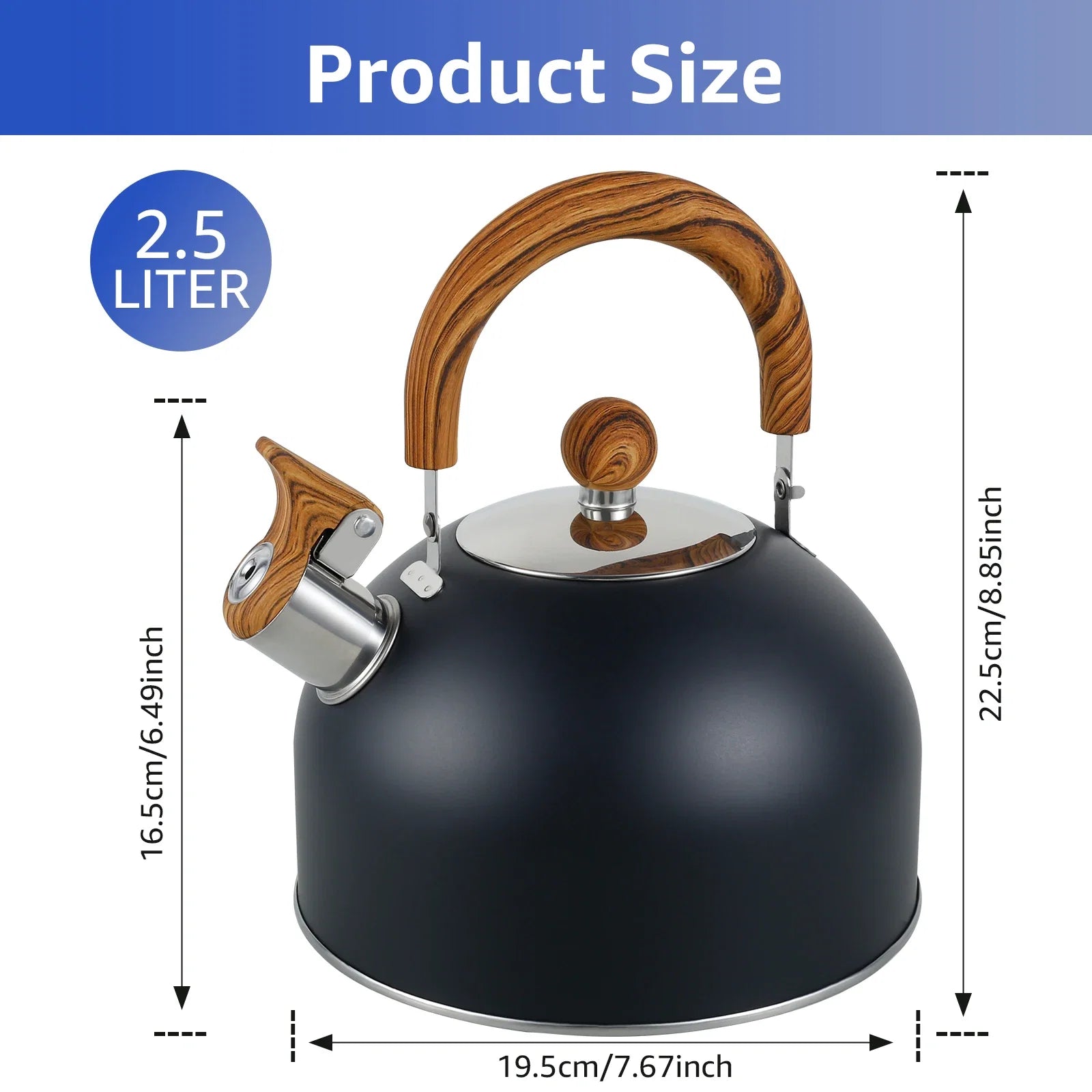 Stainless Steel Whistling Stovetop Kettle