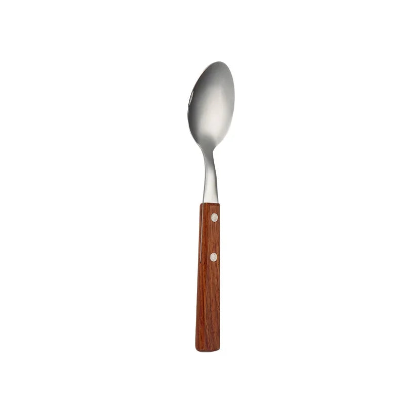 Juego de cubiertos de acero inoxidable – Tenedor, cuchara, cuchillo, palillos chinos