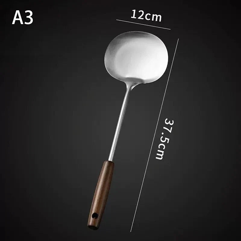 Stainless Steel Spatula with Wooden Handle