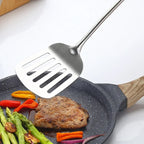 Long Handle Cooking Shovel & Rice Spoon Set – Stainless Steel Kitchen Utensils