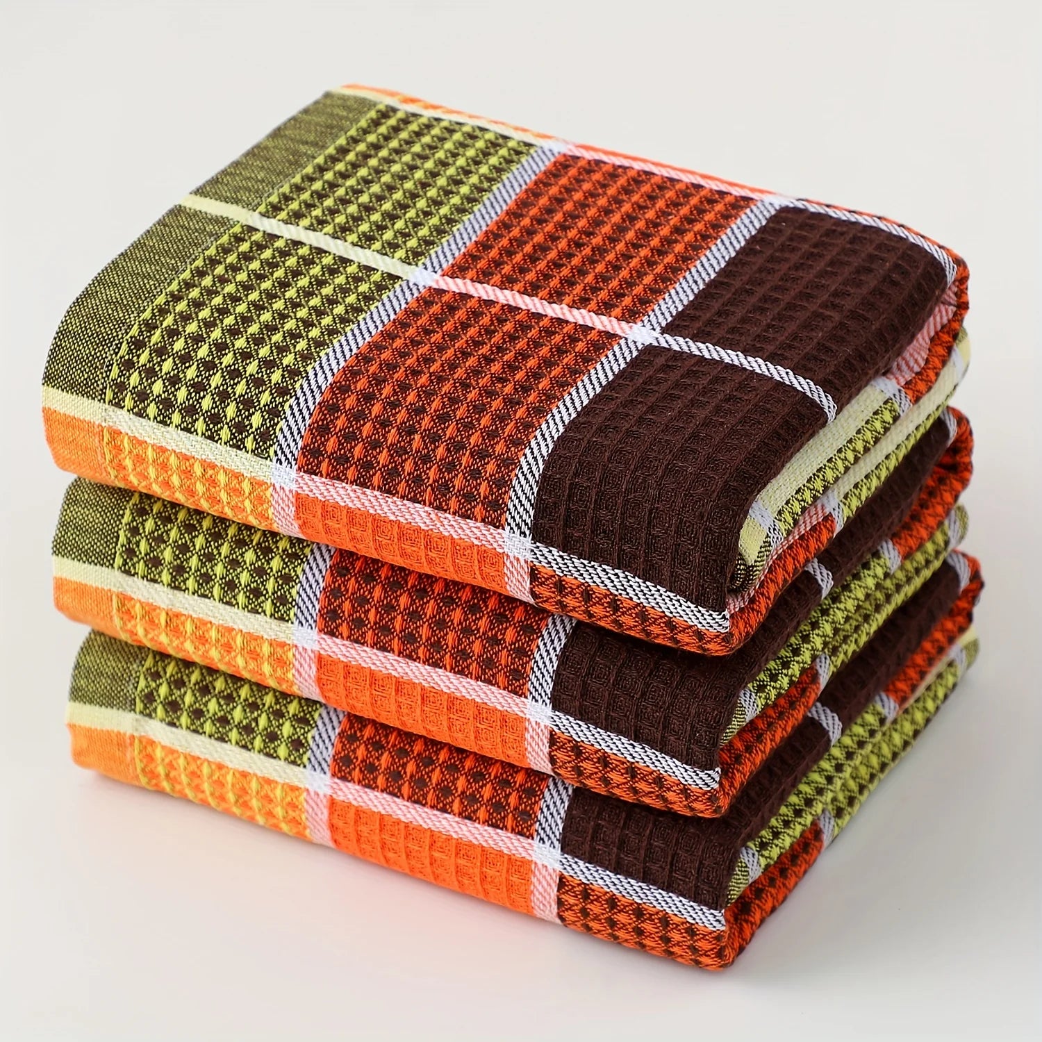 Paños de Cocina a Cuadros - Pack de 3 (38×65 cm)