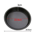 Bandeja Antiadherente de Acero al Carbono para Pizza (15–25 cm)