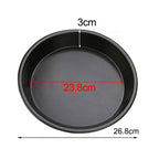 Bandeja Antiadherente de Acero al Carbono para Pizza (15–25 cm)