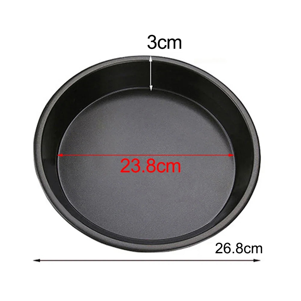 Bandeja Antiadherente de Acero al Carbono para Pizza (15–25 cm)