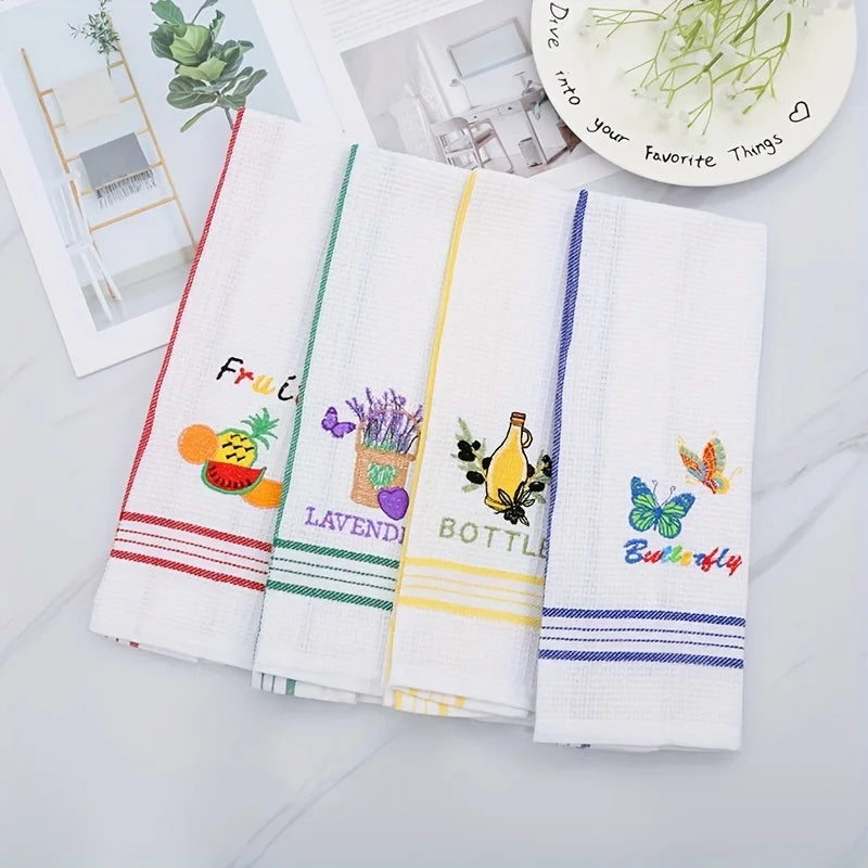 Kitchen Dish Towels, Set of 4