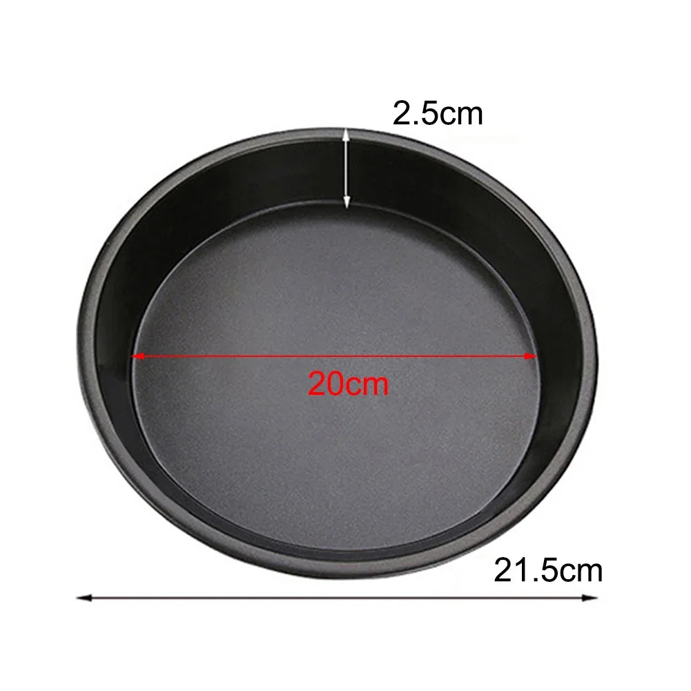 Bandeja Antiadherente de Acero al Carbono para Pizza (15–25 cm)