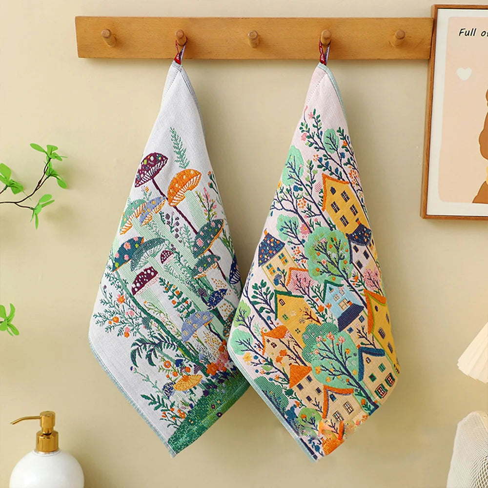 Toallas de mano de gasa de algodón de 34x40 cm – Juego de paños de cocina y baño