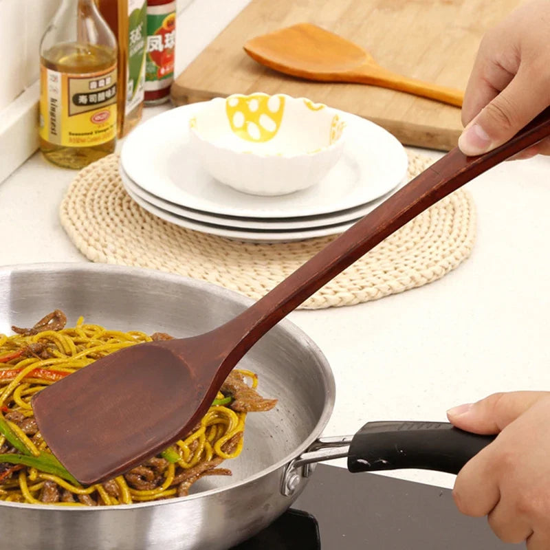 Wooden Spatula and Cooking Spoon