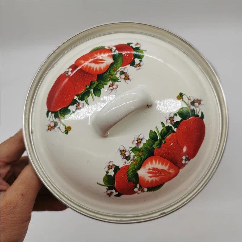 Juego de utensilios de cocina esmaltados Fresa (3 piezas)
