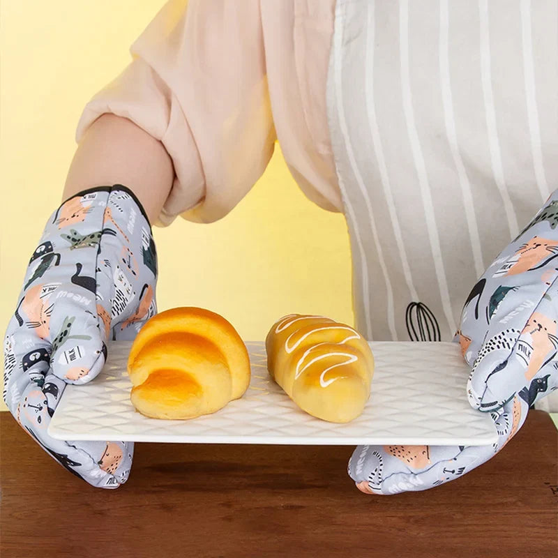 Manoplas de algodón para horno con diseño antideslizante
