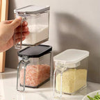 Seasoning Box with Lid and Spoon