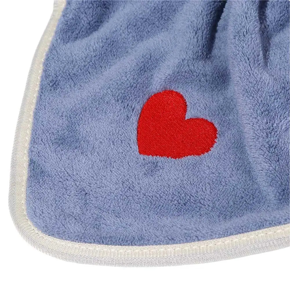 Embroidered Coral Fleece Hand Towel
