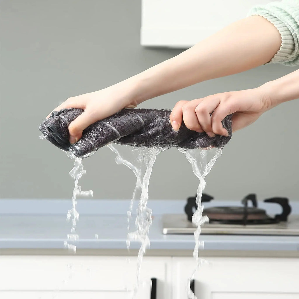 Microfiber Kitchen Towels and Dishcloths Set (12-Pack)