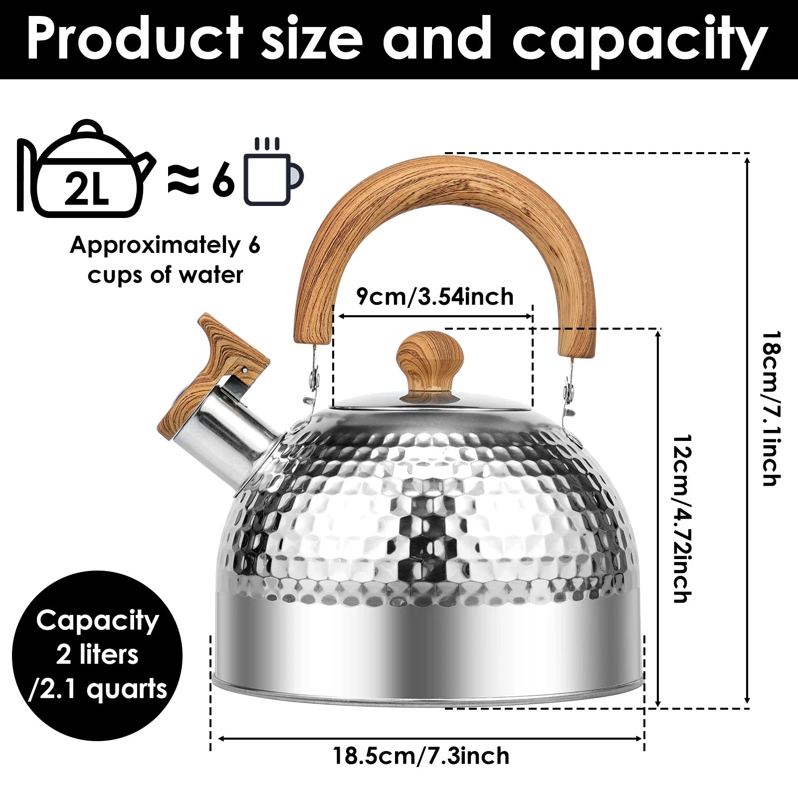 Stainless Steel Whistling Stovetop Kettle