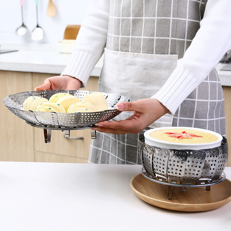 Stainless Steel Folding Steamer Rack