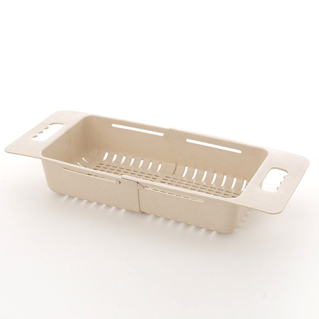 Escurreplatos Ajustable con Cesta de Drenaje