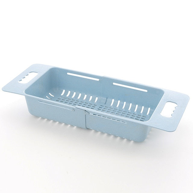 Escurreplatos Ajustable con Cesta de Drenaje