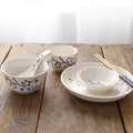 Ceramic Dinnerware Set with Scenic Pattern